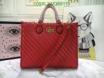 Gucci Replica GG Marmont Leather AAAA Tote Bag in Red
