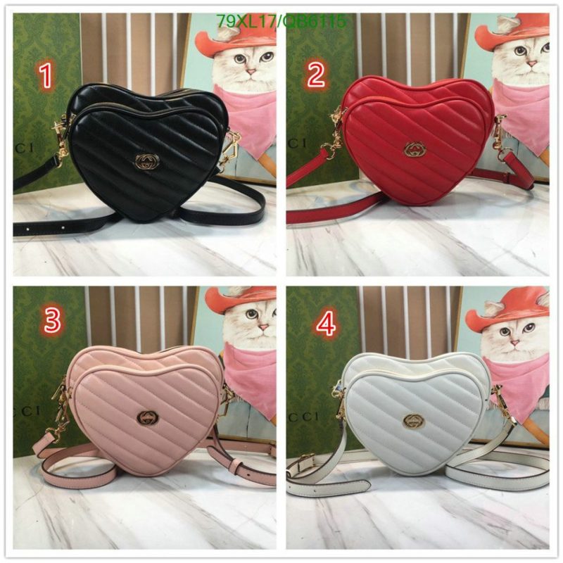 Gucci Mini Heart Interlocking G AAAA Shoulder Bag in Multiple Color