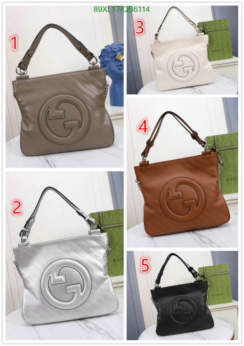 Gucci Blondie Small Replica AAAA Tote Bag in Americano, Grey, White, Brown, and Black