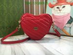 Gucci Mini Heart Interlocking G AAAA Red Shoulder Bag