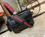 Gucci Replica Messenger GG Black bag with GG crystal design