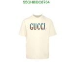 High Quality Gucci Replica Men's Logo T-shirt in Beige