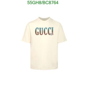 High Quality Gucci Replica Men's Logo T-shirt in Beige