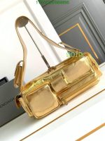 Stylish Gold Balenciaga Replica Superbusy XS Sling Bag BB46