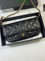 High-Quality Chanel Replica Mini Pearl Crush Bag in Black 1