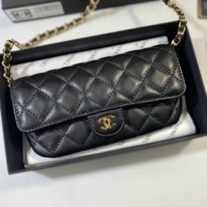 High-Quality Chanel Replica Mini Pearl Crush Bag in Black 1