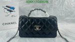 High-Quality Chanel Replica Black Quilted CC Bag DB44