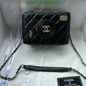 High-Quality Black Chanel Replica Camera Bag BB84