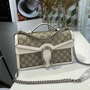 Gucci Replica Dionysus GG Top Handle Bag BB84 in White