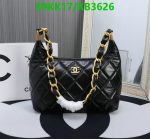 Chanel Replica Hobo Handbag KB355 - Black