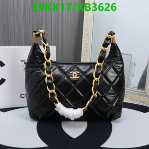 Chanel Replica Hobo Handbag KB355 - Black