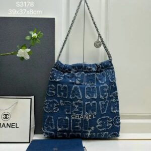 Chanel Replica 24A Limited Denim Bag KB6815 in Blue