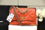 Chanel 19 Handbag Orange for Women L9M1N2 - FRONT VIEW