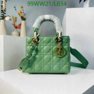 Christian Dior My ABCDior Designer Lady Bag LB3416 - FRONT VIEW IN GREEN