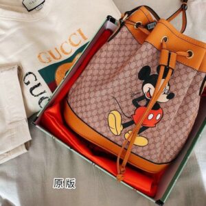 Fake Gucci Disney Bucket Luxury Bag P9M7Z3 - FRONT VIEW