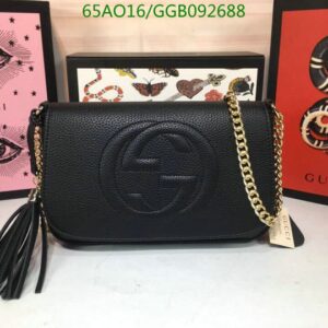 Fake Gucci Soho Flap Purse Shoulder Bag R5D8B2