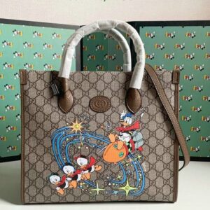 Gucci Copy Donald Duck Beige Tote Bag X7L4K9 - front view