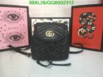 Lookalike Gucci GG Marmont Mini Leather Backpack L8S4N7 - FRONT VIEW