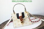 Lookalike Gucci Sylvie Small Embroidered Bag J6X3T9 - FRONT VIEW