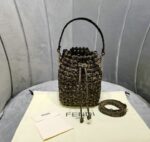 Fendi Replica Brown Handle Bag Mirror FDBM6789