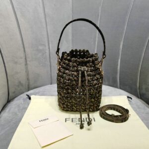 Fendi Replica Brown Handle Bag Mirror FDBM6789