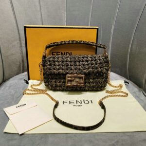 Fendi 1:1 Replica Super Quality Canvas Shoulder Bag FDBT7482