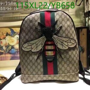 Fake Gucci Designer Beige Backpack Bag YBZX357