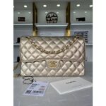 Chanel Replica Medium AAAA Metallic Lambskin Handbag LM5602